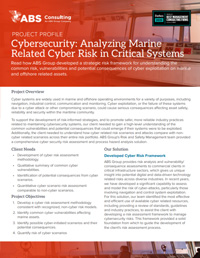 Analyzing Marine Related Cyber Risk in Control Systems